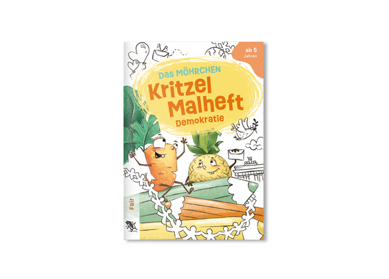 Möhrchen Kritzel-Malheft Demokratie