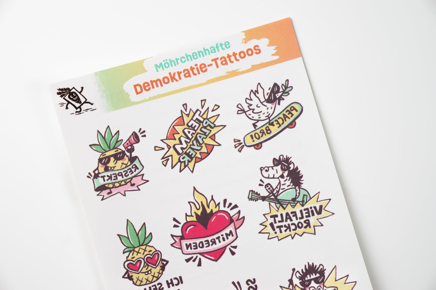 Möhrchen-Tattoobogen Demokratie